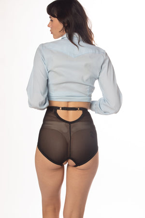 Mesh ouvert underwear