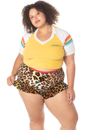 Velvet ruffle shorties