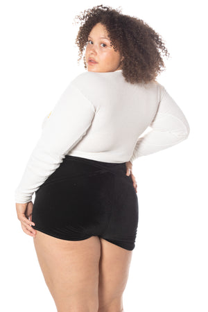 Velvet pirouette shorties