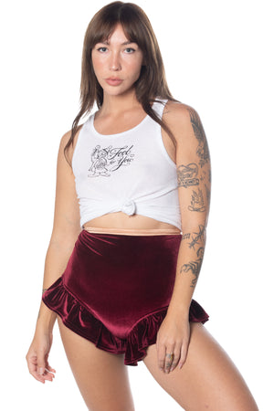 RTS Heaven Sent Velvet Ruffle Shorties