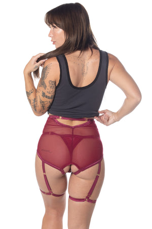 RTS CHERRY CODED MESH OUVERT HARNESS UNDERWEAR
