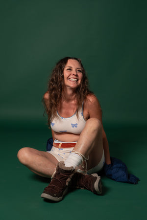 CHICORY PETAL CROP BRALETTE