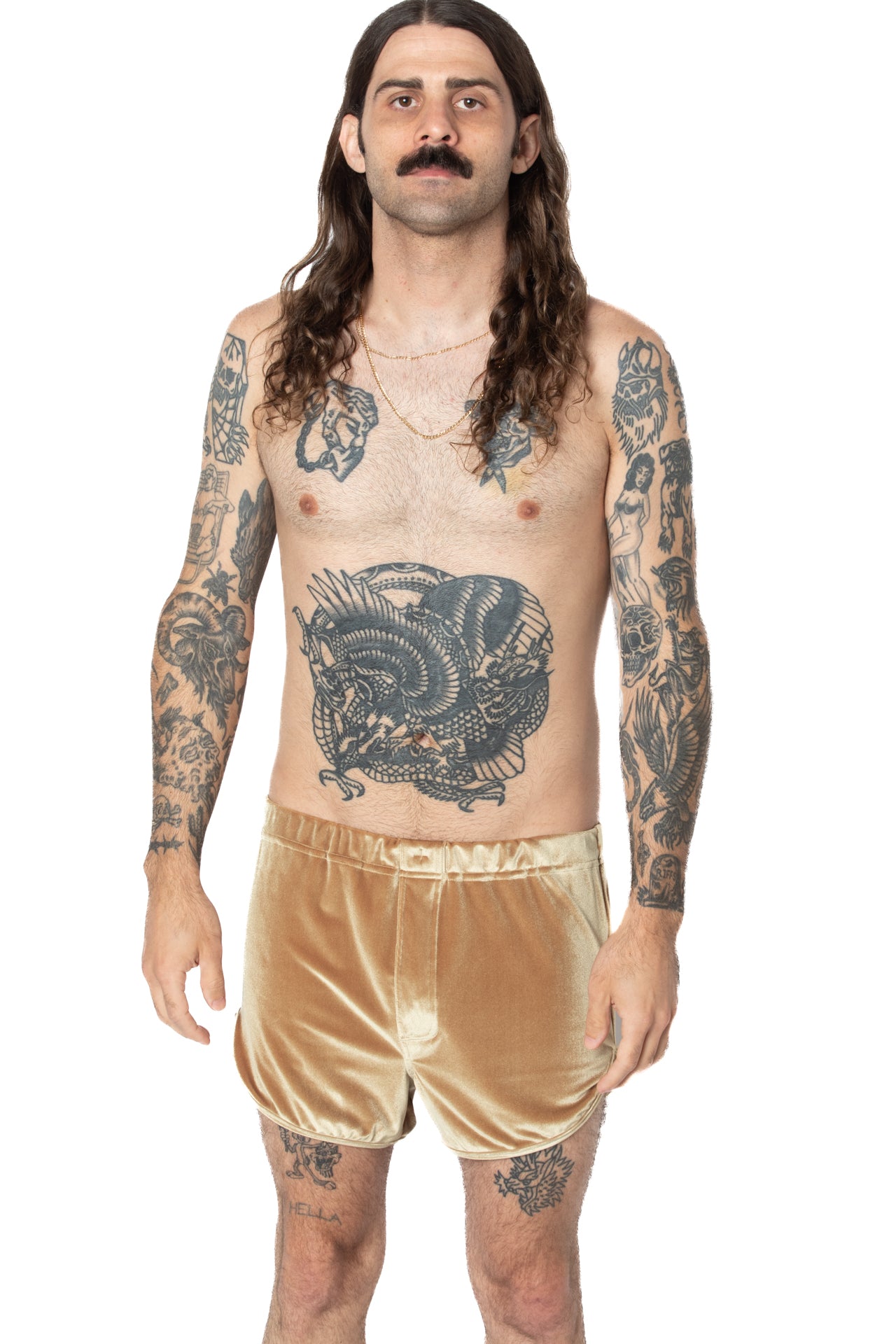 RTS HONEYBUNS VELVET TRACK SHORT