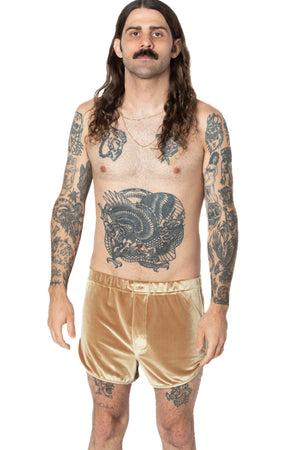 RTS HONEYBUNS VELVET TRACK SHORT