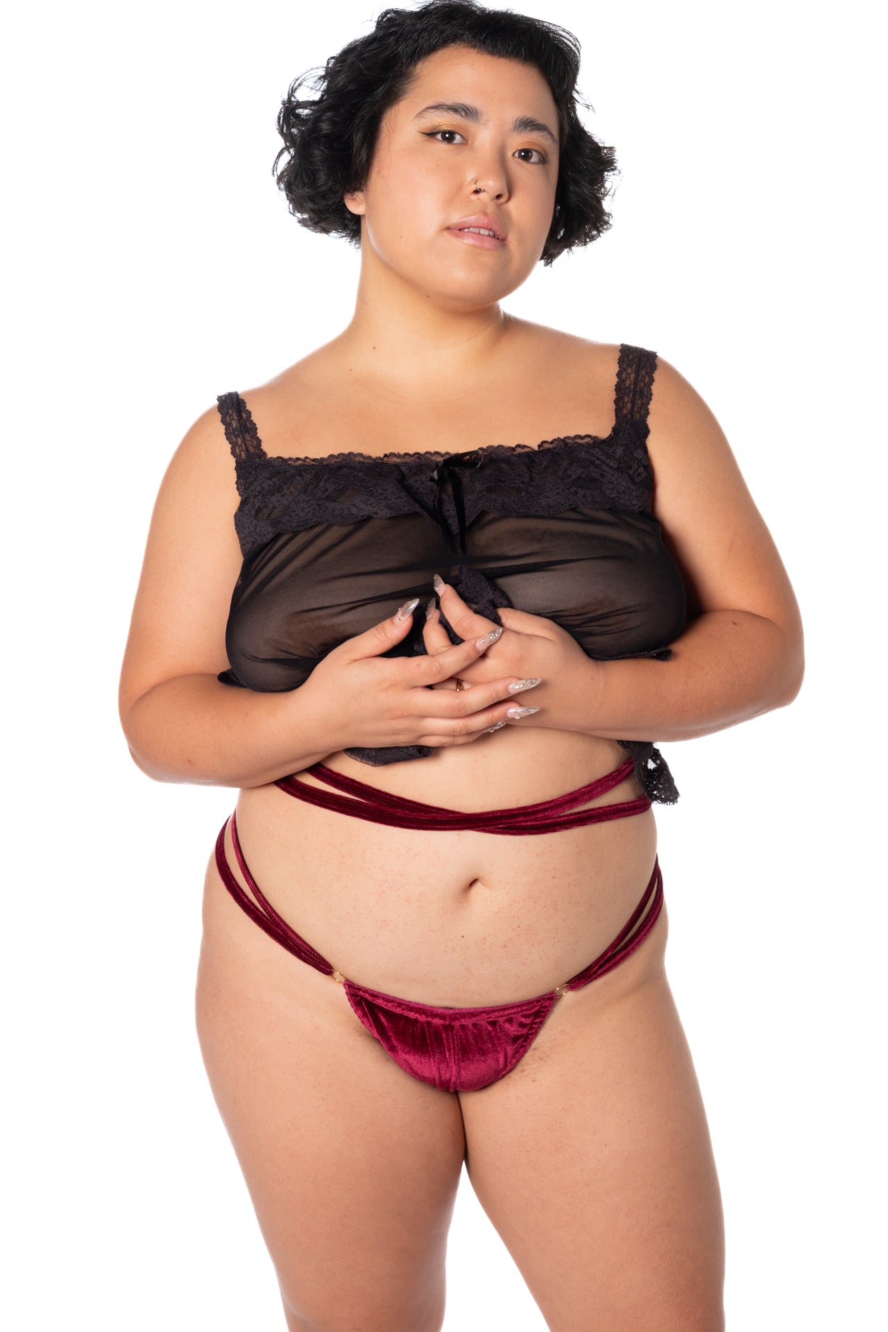 RTS TARTE VELVET PIROUETTE LOW-RIDER THONG UNDERWEAR