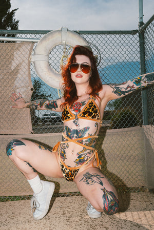 RTS LYNX VELVET PIROUETTE SWIM TOP