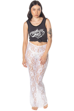 Lace flare pant