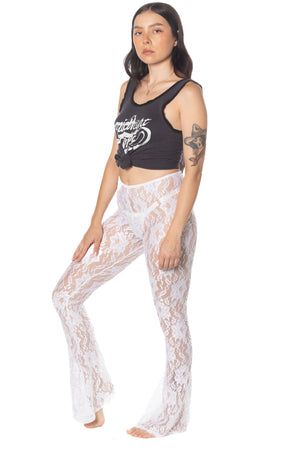 Lace flare pant