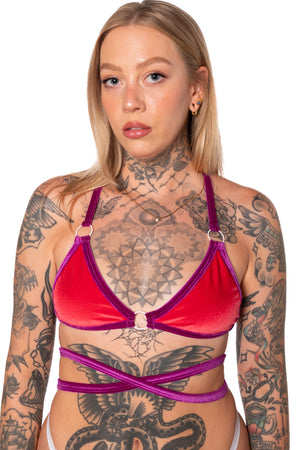 RTS VOLCANIC VELVET PIROUETTE SWIM TOP