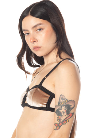 Velvet everyday bralette