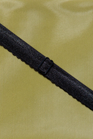 Mesh v-strap bodysuit