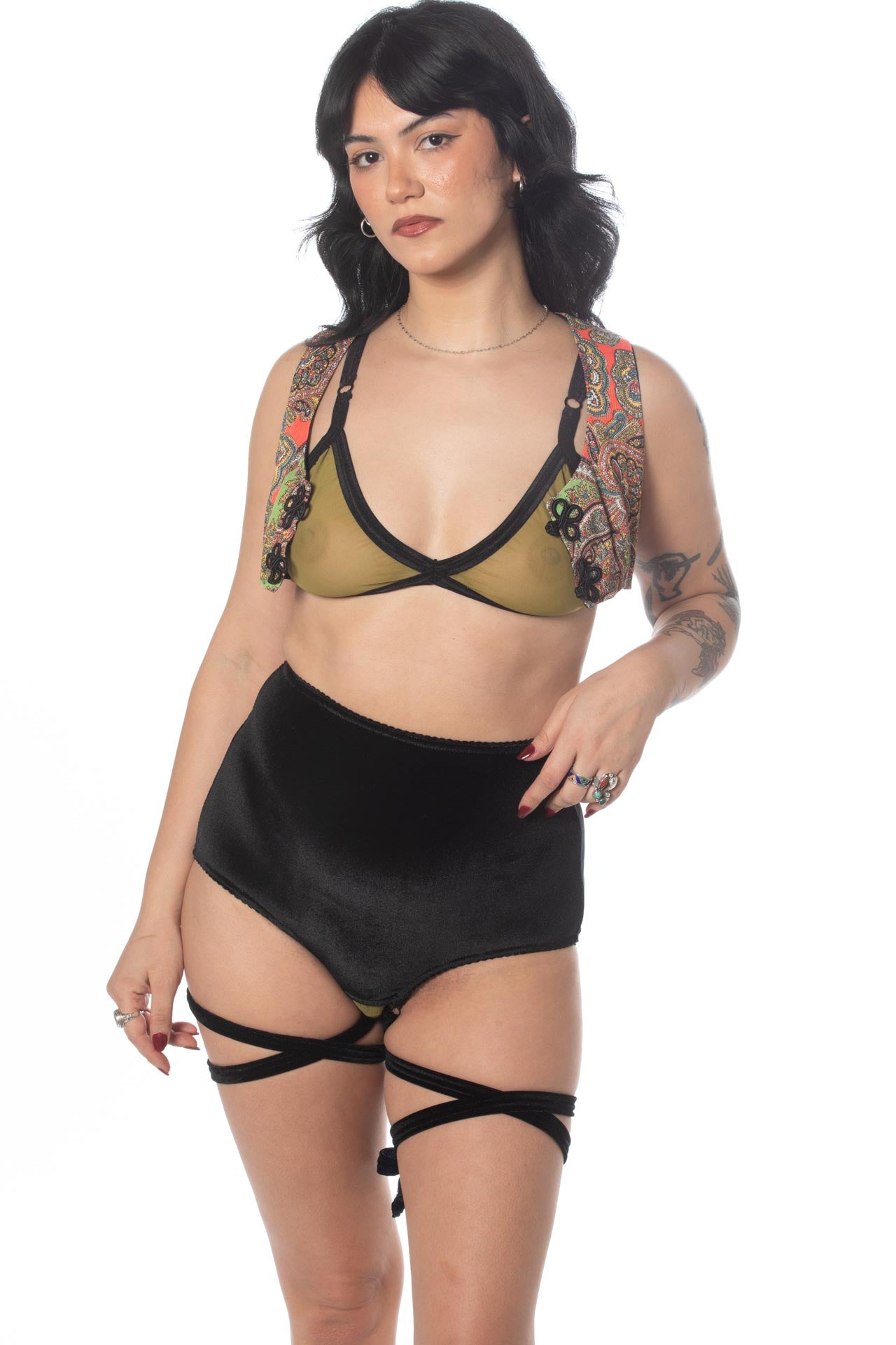 RTS MAMBA VELVET PIROUETTE OUVERT UNDERWEAR