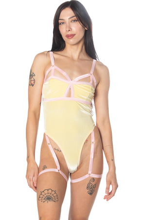 Primrose Harness Thong Bodysuit-RTS