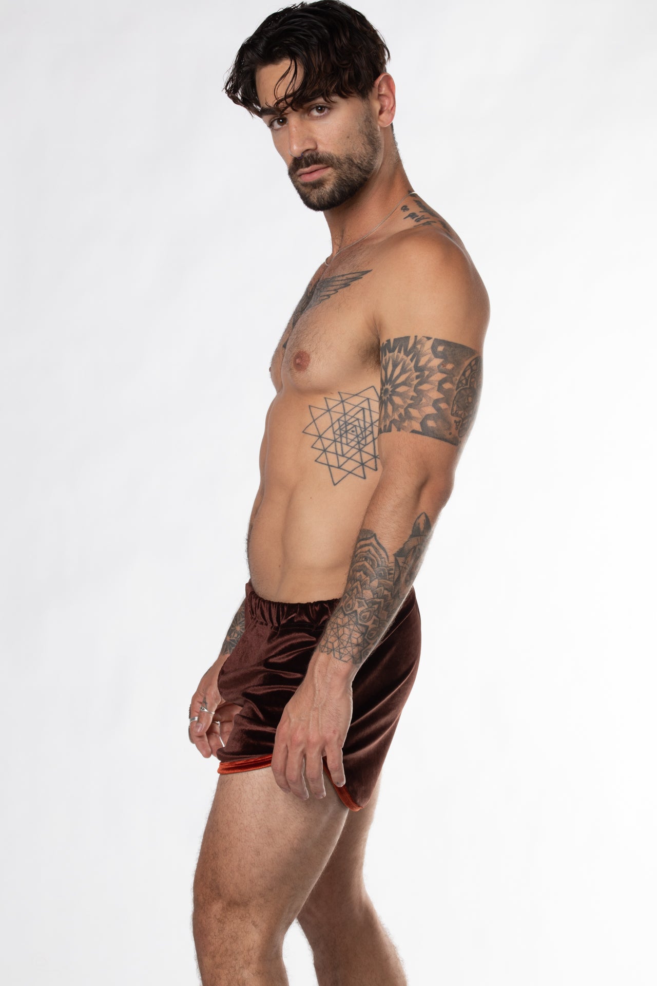 RTS LAYABOUT VELVET TRACK SHORT