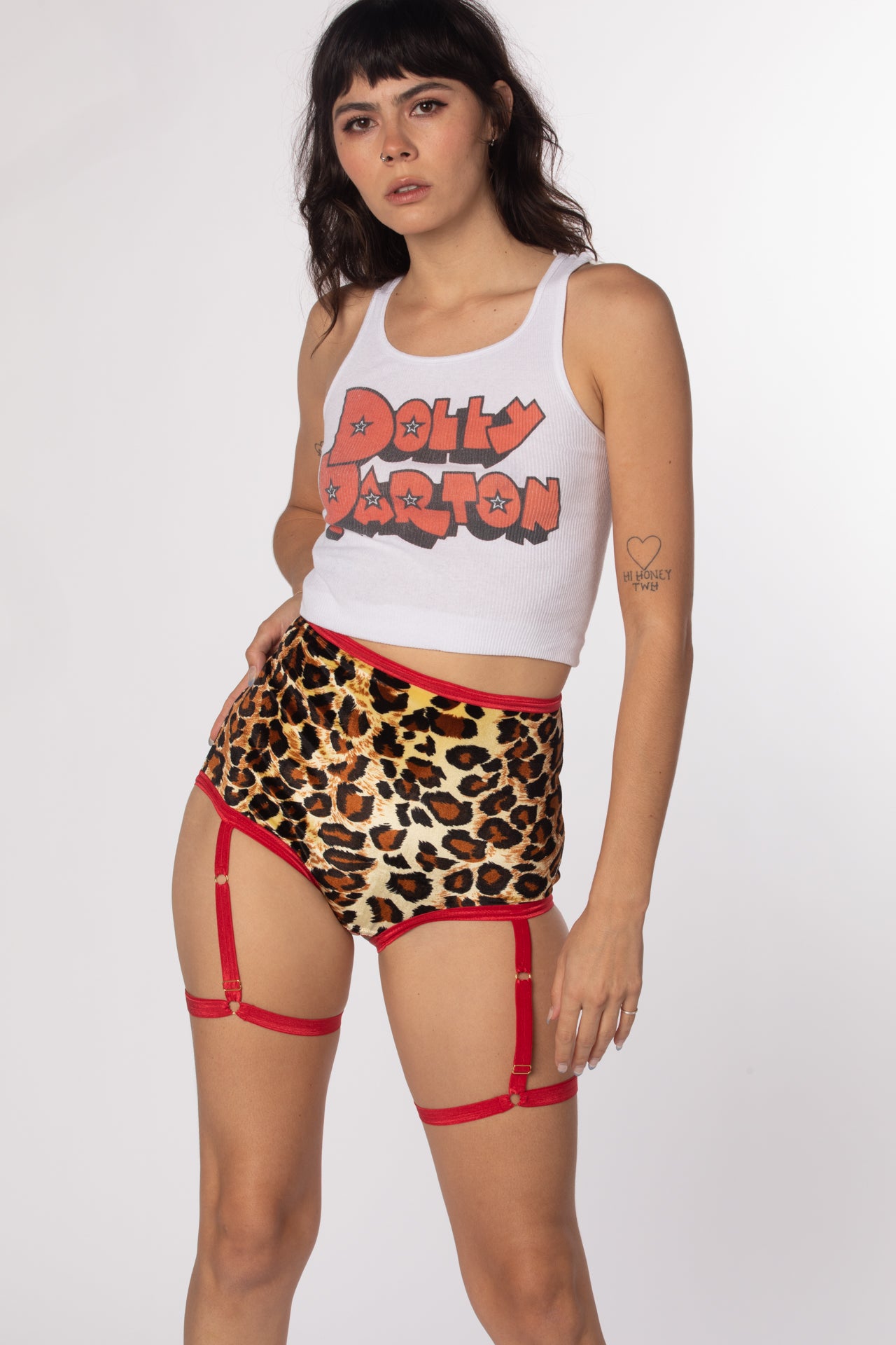 RTS KITTY VELVET OUVERT HARNESS UNDERWEAR