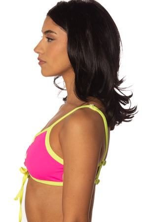 RTS RETROLETTA LACE-UP SWIM TOP