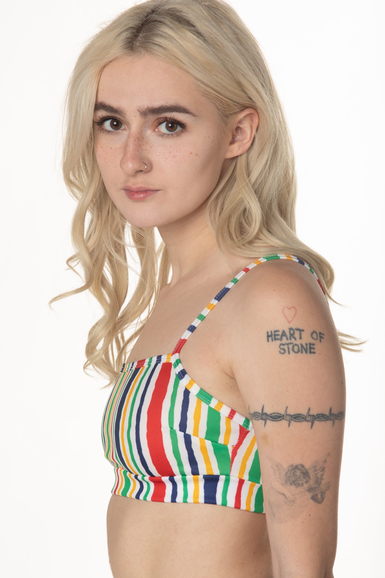 RTS FRUIT STRIPE TRACK BRALETTE