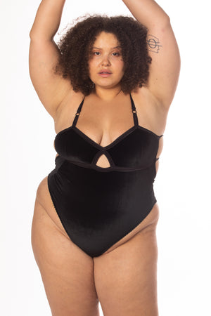 RTS MAMBA VELVET CHEEKY BODYSUIT
