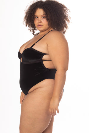 RTS MAMBA VELVET CHEEKY BODYSUIT