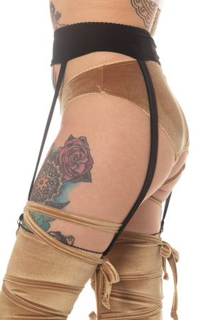 RTS MAMBA VELVET GARTER BELT