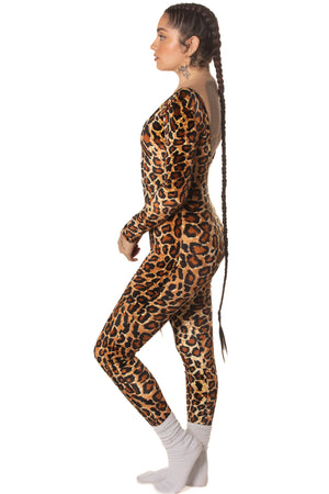 RTS KITTY VELVET LONG SLEEVE CATSUIT