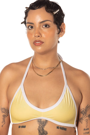 RTS BABYCAKES VELVET TRACK HALTER TOP