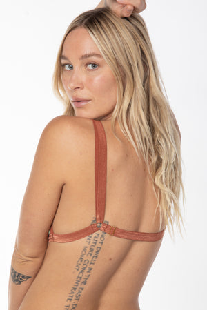 RTS SATURN VELVET TRIANGLE BRALETTE