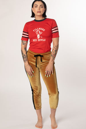 RTS DAGGER VELVET TRACK PANTS