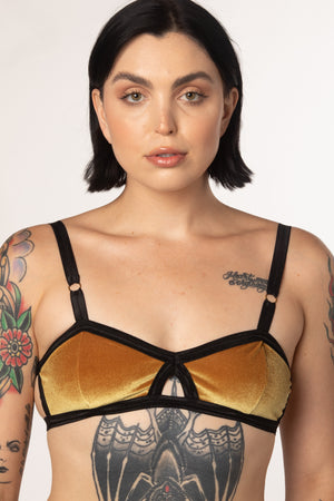 RTS DAGGER VELVET EVERYDAY BRALETTE