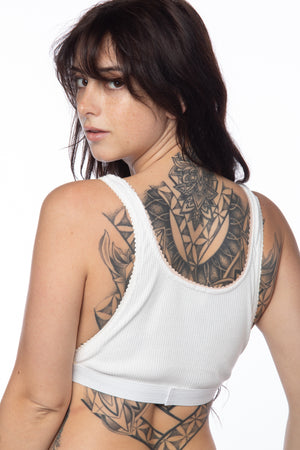 TOASTY PETAL CROP BRALETTE