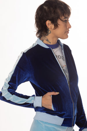 RTS SKINNY DIP VELVET TRACK JACKET
