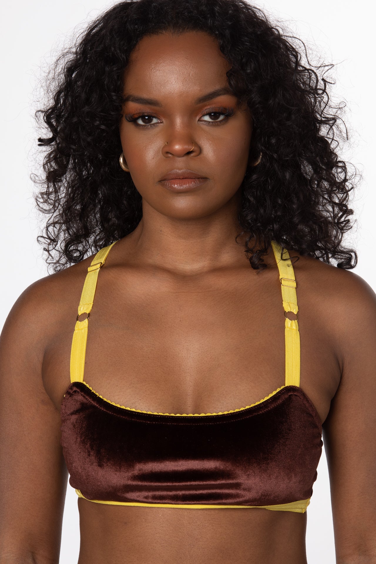 RTS MARIPOSA VELVET CROSSBACK BRALETTE