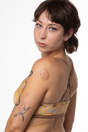 RTS SUNGROWN VELVET CROSS BACK BRALETTE