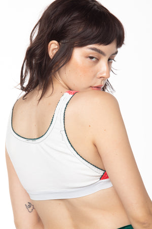 RTS BLITZ VELVET PETAL CROP BRALETTE