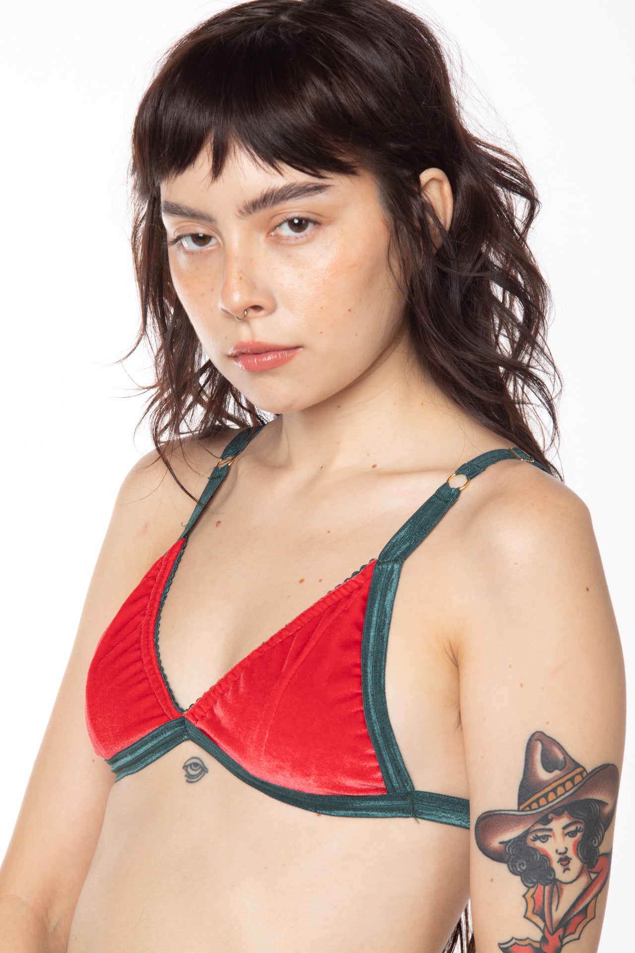 RTS BLITZ VELVET TRIANGLE BRALETTE