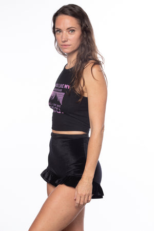 RTS MAMBA VELVET RUFFLE SHORTIES