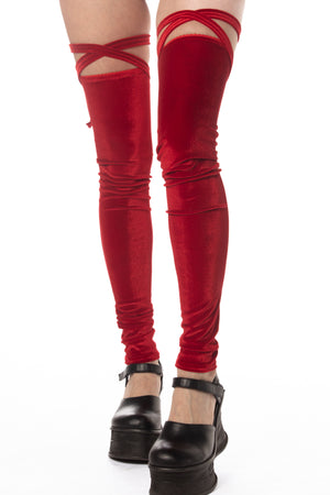 RTS DYNOMITE VELVET PIROUETTE LEG WARMERS