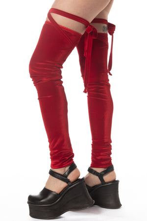 RTS DYNOMITE VELVET PIROUETTE LEG WARMERS