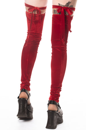 RTS DYNOMITE VELVET PIROUETTE LEG WARMERS