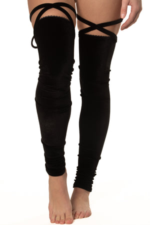 RTS MAMBA VELVET PIROUETTE LEG WARMERS