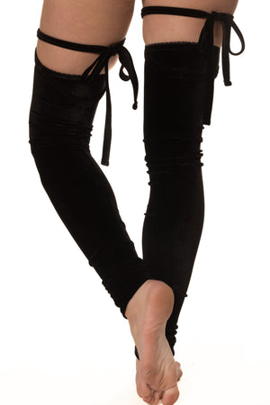 RTS MAMBA VELVET PIROUETTE LEG WARMERS