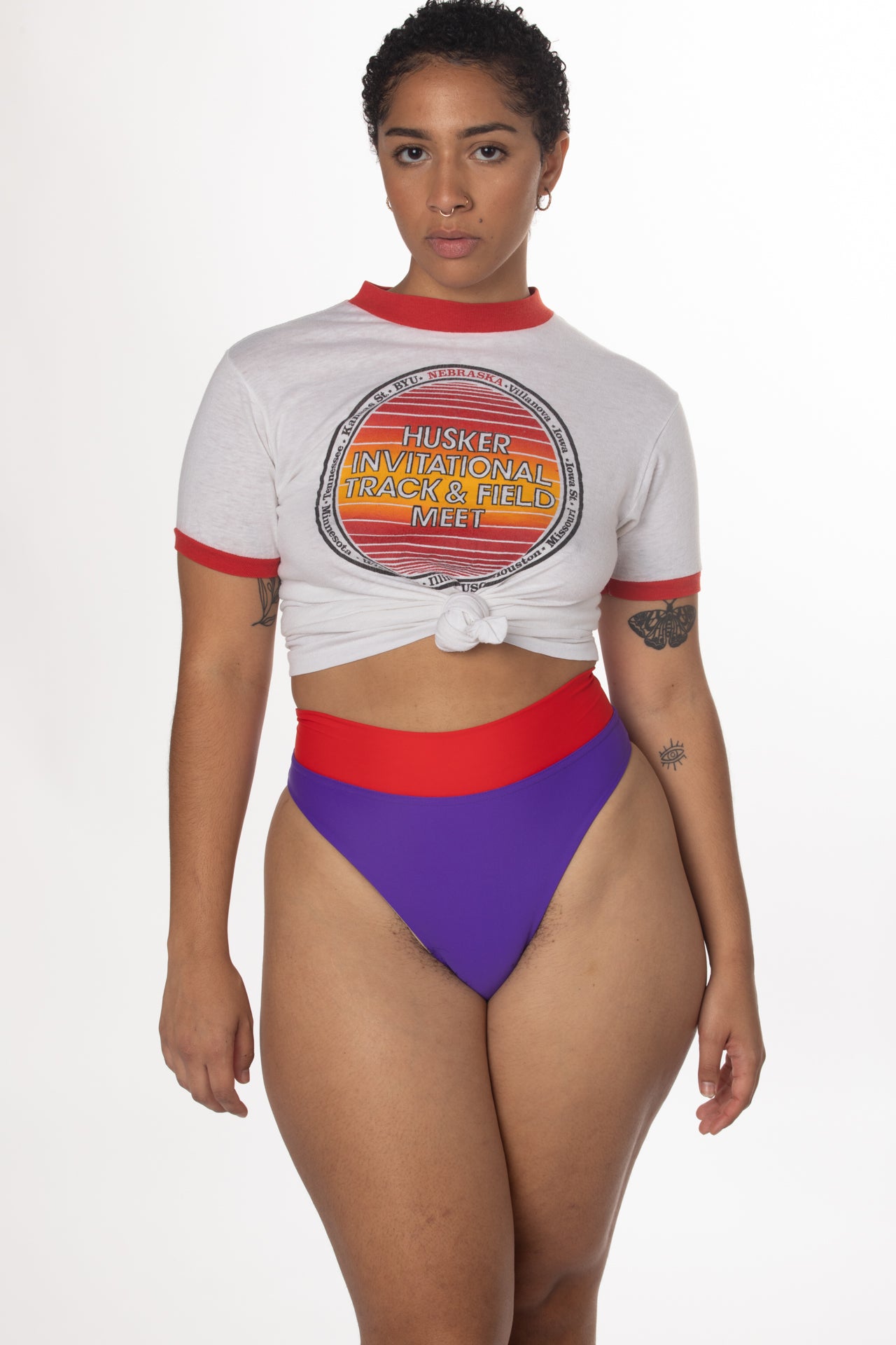 RTS SPRING BREAK HIGH WAISTED CHEEKY SWIM BOTTOM