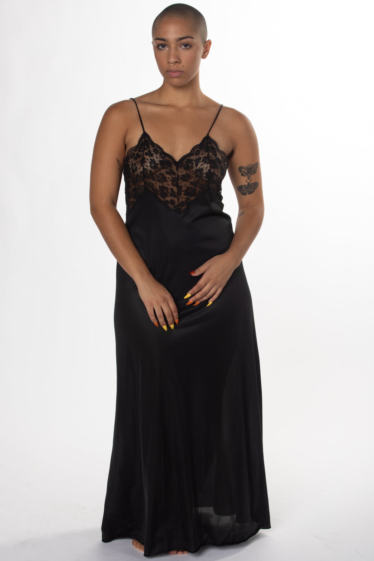 VINTAGE NOIR NIGHT DRESS