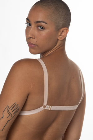 RTS STARFIELD VELVET TRIANGLE BRALETTE