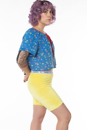 RTS TWEETY VELVET BIKE SHORT