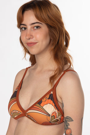 RTS NATURAL SHROOM TRIANGLE SWIM TOP