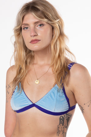 RTS WIZARD VELVET TRIANGLE BRALETTE