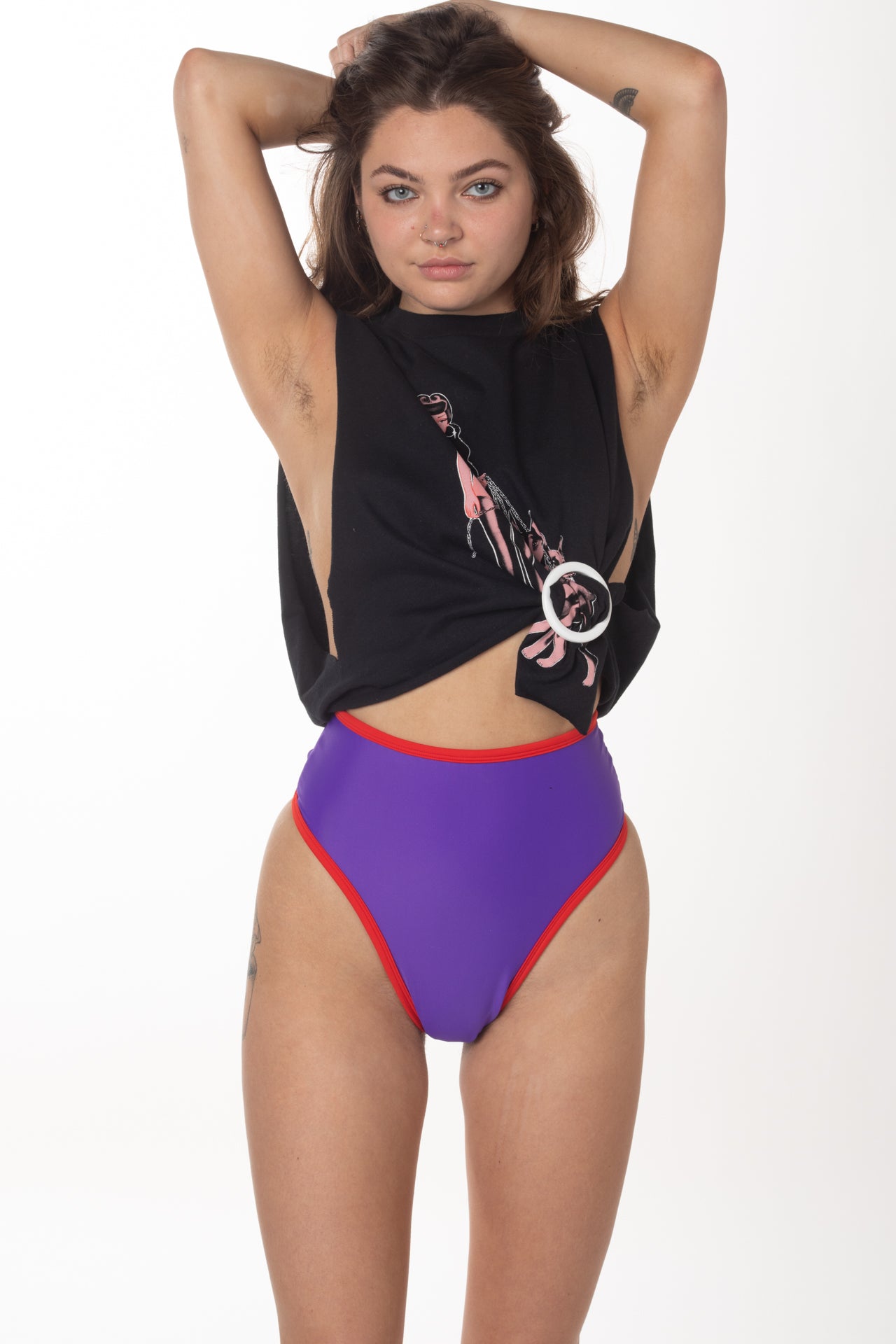 RTS SPRING BREAK HIGH WAISTED THONG SWIM BOTTOM