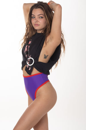 RTS SPRING BREAK HIGH WAISTED THONG SWIM BOTTOM