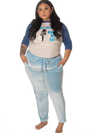 RTS PRINCESS VELVET TRACK PANTS